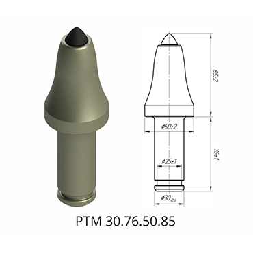 掘進(jìn)機(jī)截齒PTM 30.76.50.85