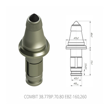 掘進機截齒COMBIT 38.77BP.70.80.EBZ-160,260